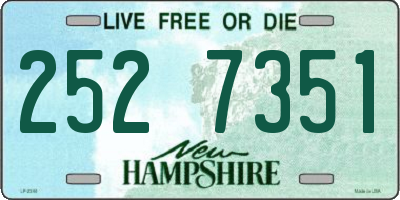 NH license plate 2527351