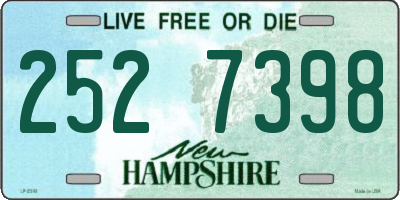 NH license plate 2527398