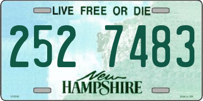NH license plate 2527483