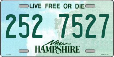 NH license plate 2527527