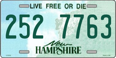 NH license plate 2527763