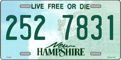 NH license plate 2527831