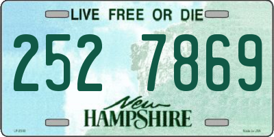 NH license plate 2527869