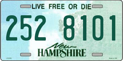NH license plate 2528101