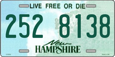NH license plate 2528138
