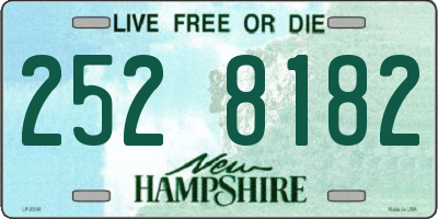 NH license plate 2528182