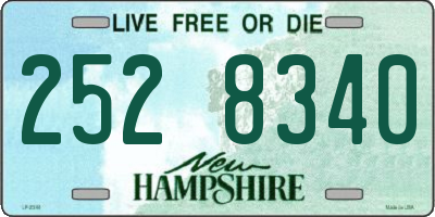 NH license plate 2528340