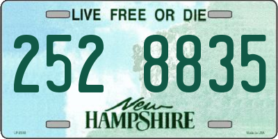 NH license plate 2528835