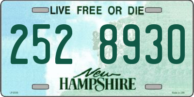 NH license plate 2528930