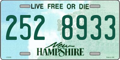 NH license plate 2528933