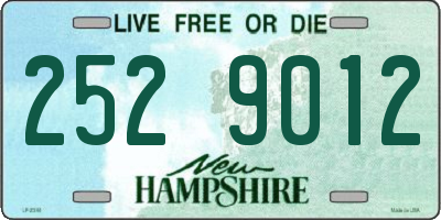 NH license plate 2529012