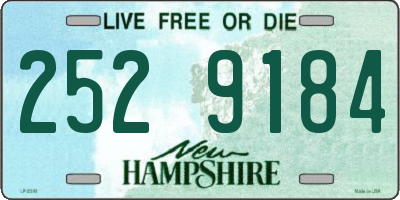 NH license plate 2529184