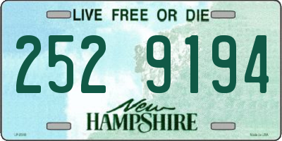 NH license plate 2529194