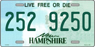 NH license plate 2529250