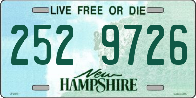NH license plate 2529726