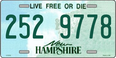 NH license plate 2529778