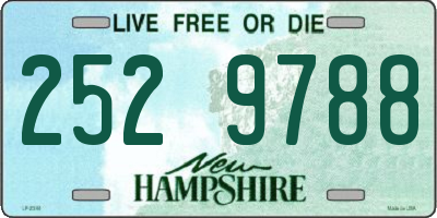 NH license plate 2529788