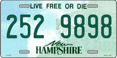NH license plate 2529898