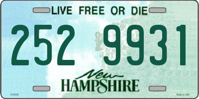 NH license plate 2529931