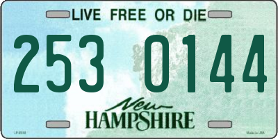 NH license plate 2530144