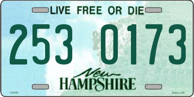 NH license plate 2530173