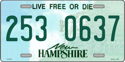 NH license plate 2530637