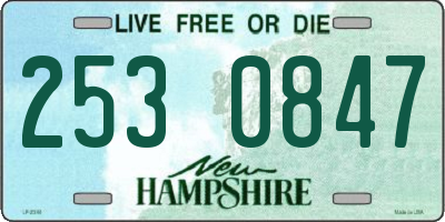 NH license plate 2530847