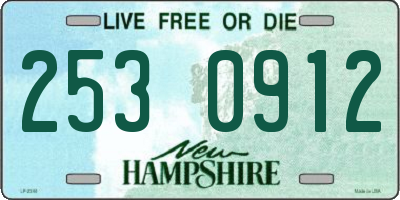 NH license plate 2530912