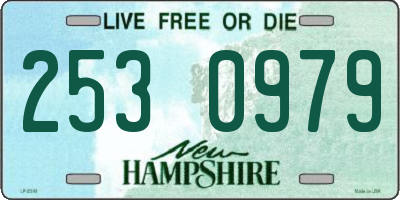 NH license plate 2530979
