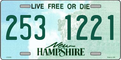 NH license plate 2531221