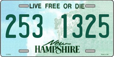 NH license plate 2531325