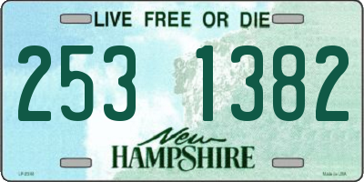 NH license plate 2531382