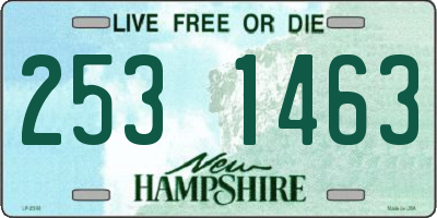 NH license plate 2531463