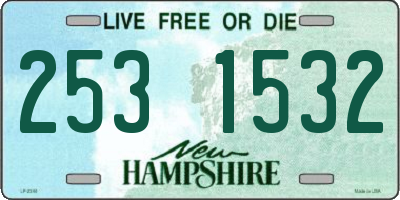 NH license plate 2531532
