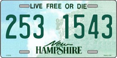 NH license plate 2531543