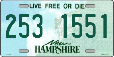 NH license plate 2531551