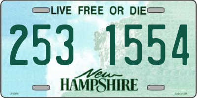 NH license plate 2531554