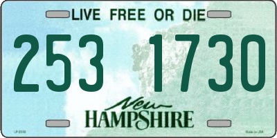 NH license plate 2531730