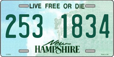 NH license plate 2531834