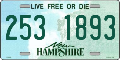 NH license plate 2531893