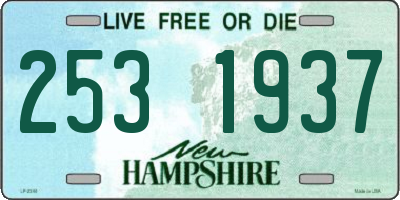 NH license plate 2531937
