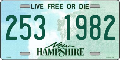 NH license plate 2531982