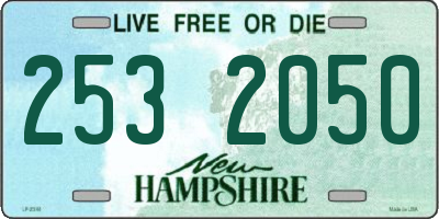 NH license plate 2532050