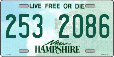 NH license plate 2532086