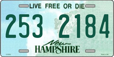 NH license plate 2532184