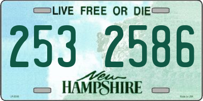 NH license plate 2532586