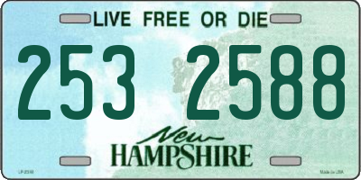 NH license plate 2532588