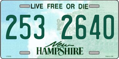 NH license plate 2532640