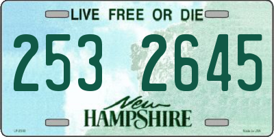 NH license plate 2532645