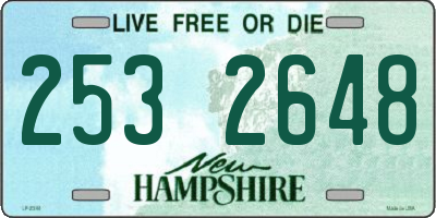 NH license plate 2532648